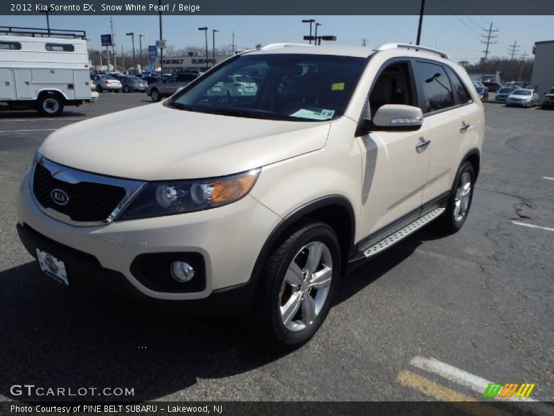 Snow White Pearl / Beige 2012 Kia Sorento EX