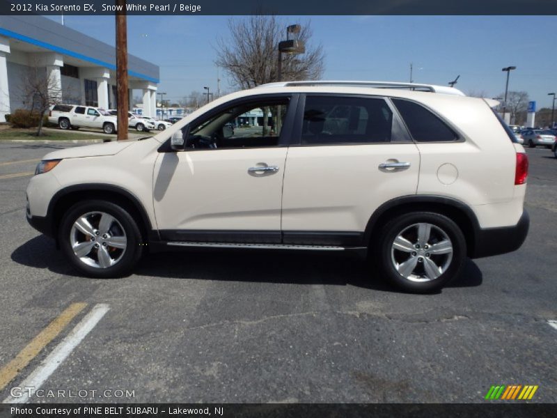 Snow White Pearl / Beige 2012 Kia Sorento EX