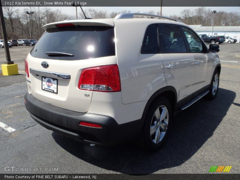Snow White Pearl / Beige 2012 Kia Sorento EX