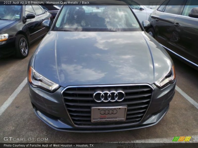 Monsoon Gray Metallic / Black 2015 Audi A3 1.8 Premium