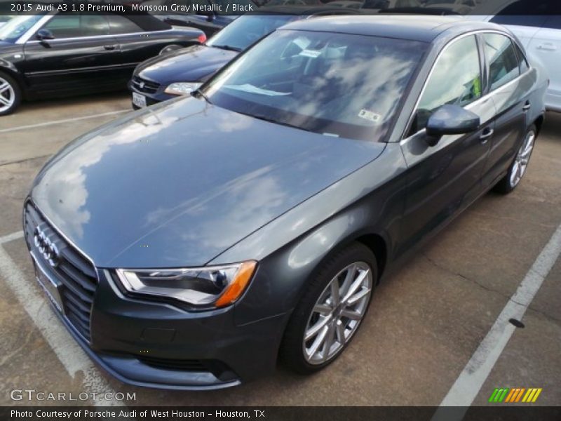 Monsoon Gray Metallic / Black 2015 Audi A3 1.8 Premium