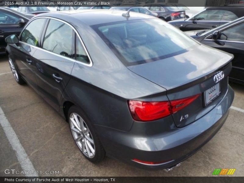 Monsoon Gray Metallic / Black 2015 Audi A3 1.8 Premium