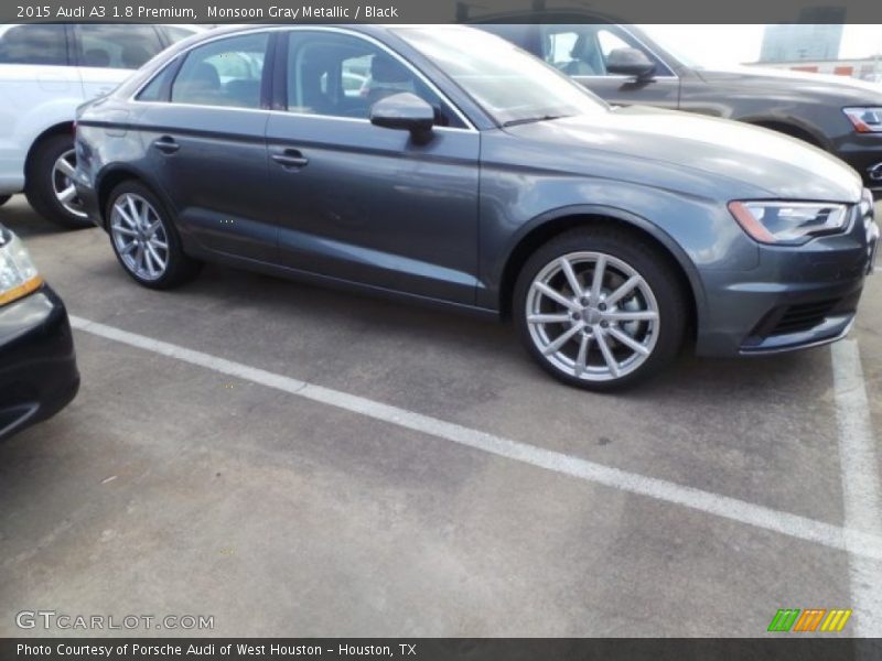 Monsoon Gray Metallic / Black 2015 Audi A3 1.8 Premium
