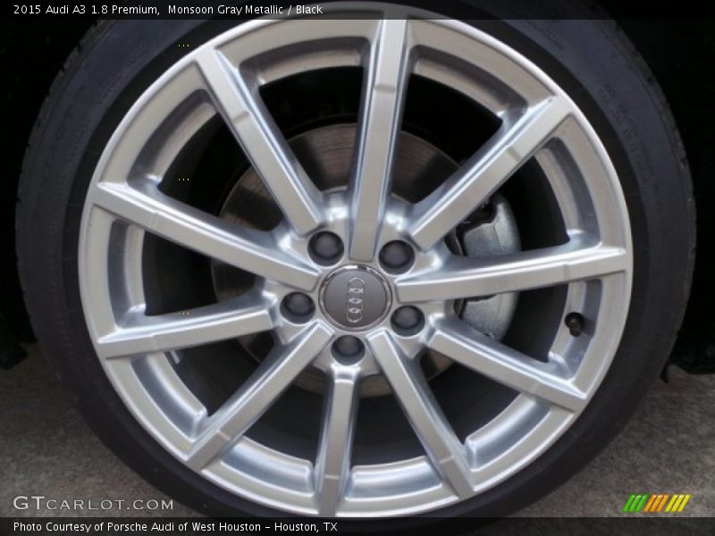 Monsoon Gray Metallic / Black 2015 Audi A3 1.8 Premium