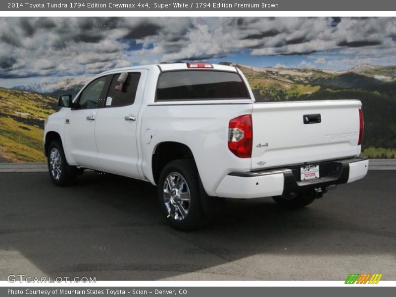 Super White / 1794 Edition Premium Brown 2014 Toyota Tundra 1794 Edition Crewmax 4x4