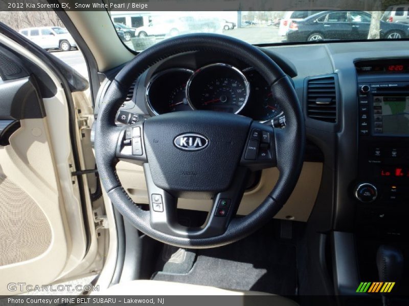 Snow White Pearl / Beige 2012 Kia Sorento EX