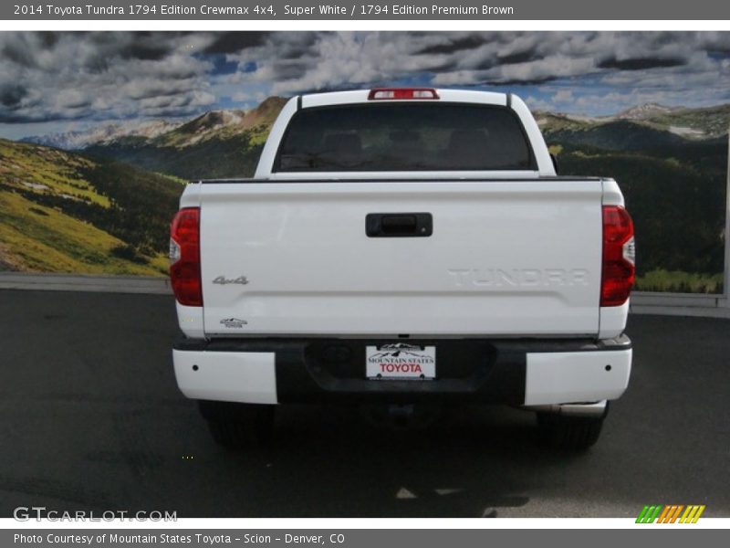 Super White / 1794 Edition Premium Brown 2014 Toyota Tundra 1794 Edition Crewmax 4x4