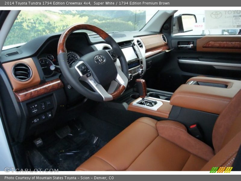 Super White / 1794 Edition Premium Brown 2014 Toyota Tundra 1794 Edition Crewmax 4x4