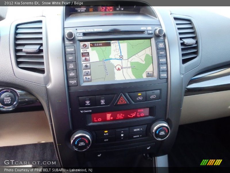Snow White Pearl / Beige 2012 Kia Sorento EX