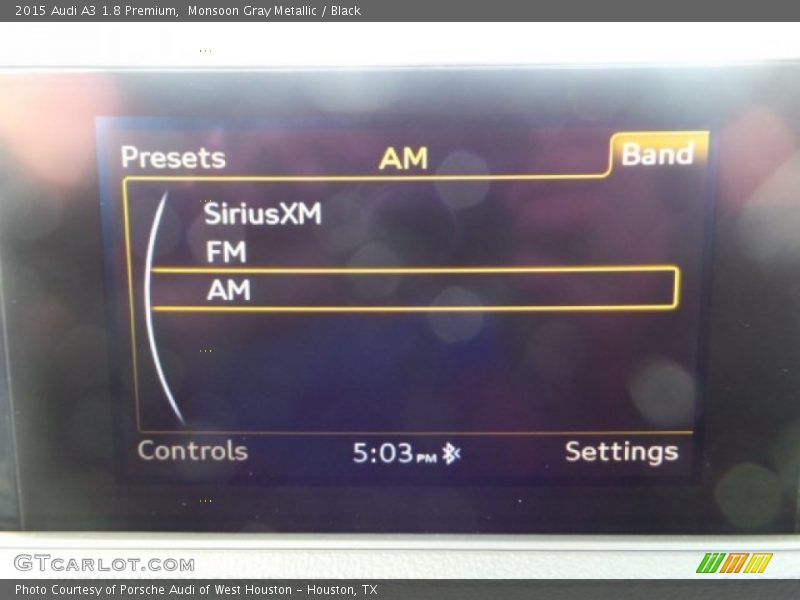 Monsoon Gray Metallic / Black 2015 Audi A3 1.8 Premium