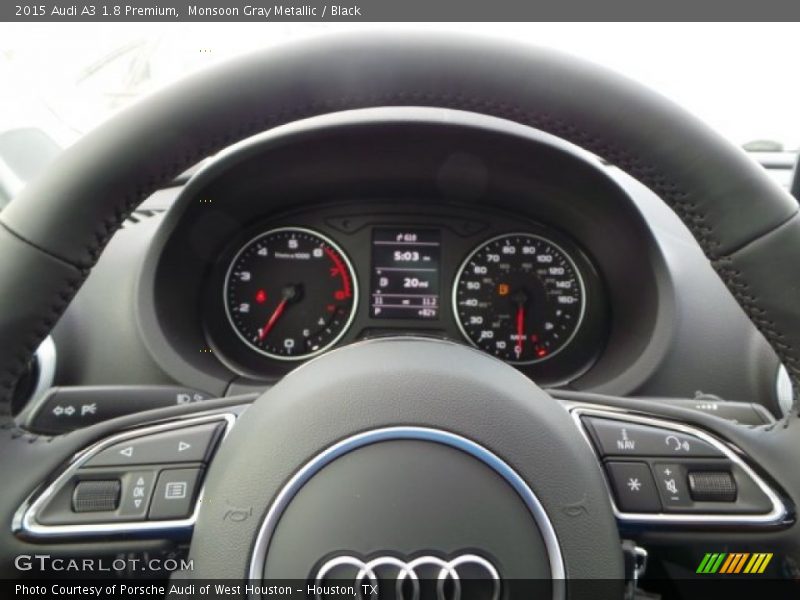 Monsoon Gray Metallic / Black 2015 Audi A3 1.8 Premium