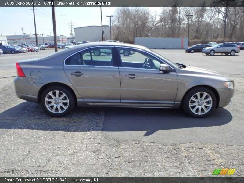 Oyster Gray Metallic / Anthracite Black 2009 Volvo S80 3.2