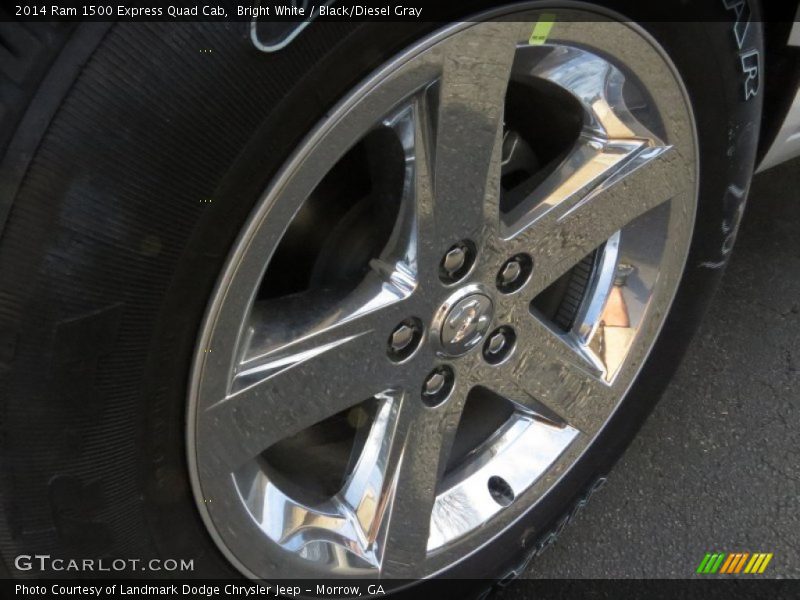 Bright White / Black/Diesel Gray 2014 Ram 1500 Express Quad Cab