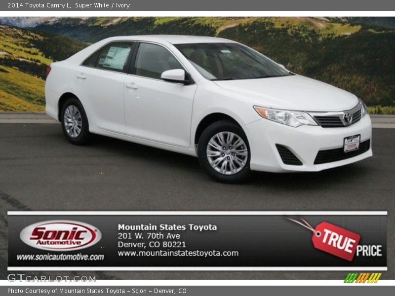 Super White / Ivory 2014 Toyota Camry L