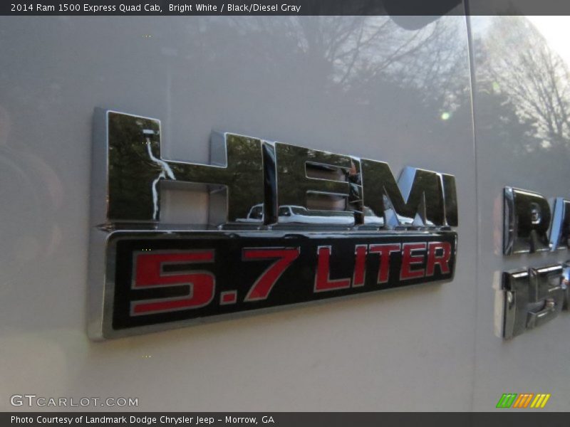 Bright White / Black/Diesel Gray 2014 Ram 1500 Express Quad Cab