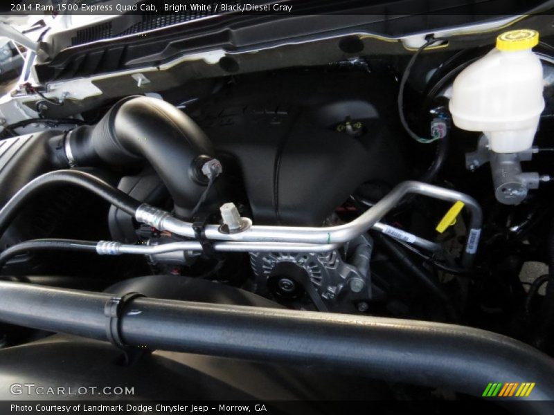 Bright White / Black/Diesel Gray 2014 Ram 1500 Express Quad Cab