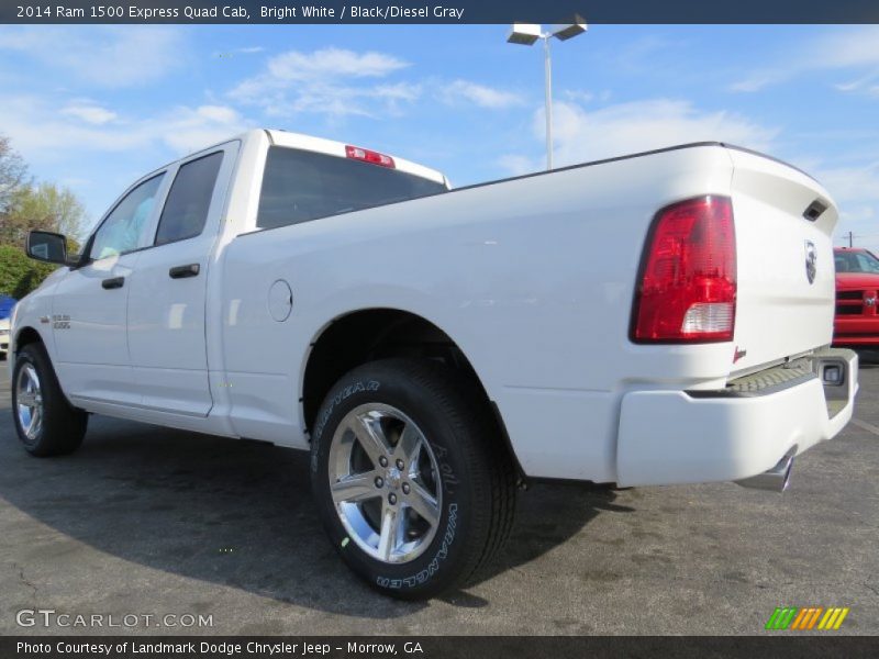 Bright White / Black/Diesel Gray 2014 Ram 1500 Express Quad Cab