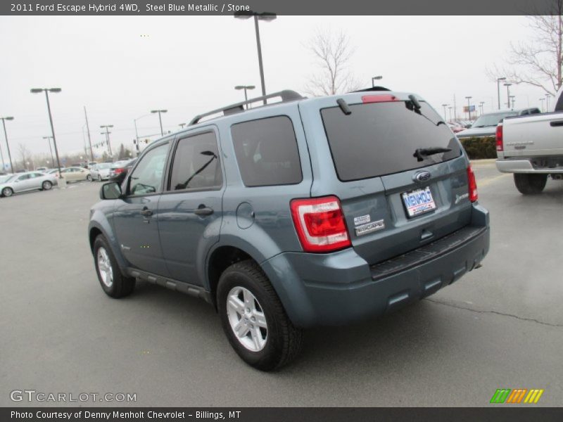 Steel Blue Metallic / Stone 2011 Ford Escape Hybrid 4WD