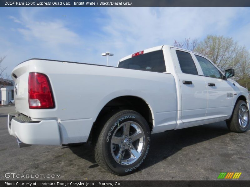 Bright White / Black/Diesel Gray 2014 Ram 1500 Express Quad Cab