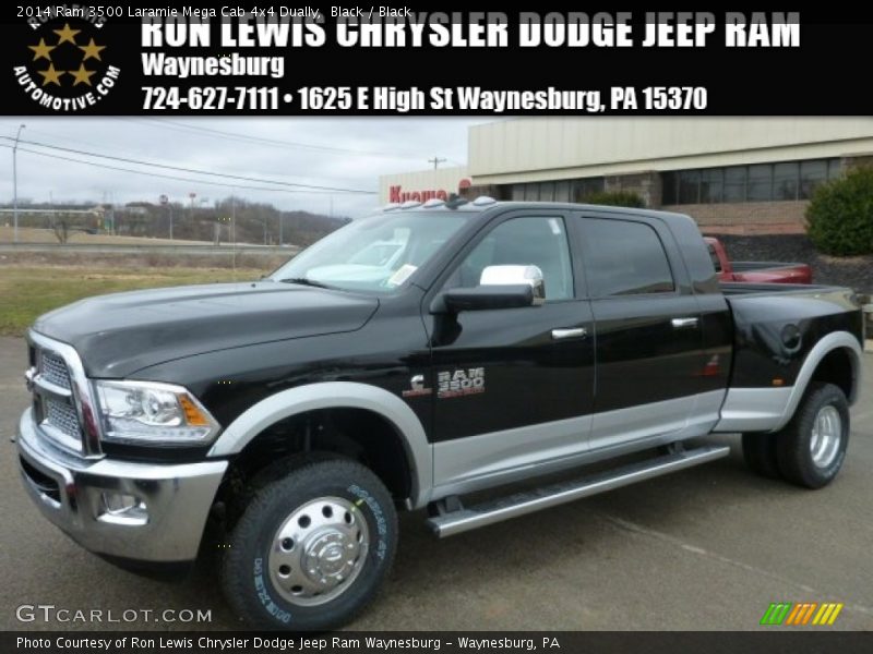 Black / Black 2014 Ram 3500 Laramie Mega Cab 4x4 Dually