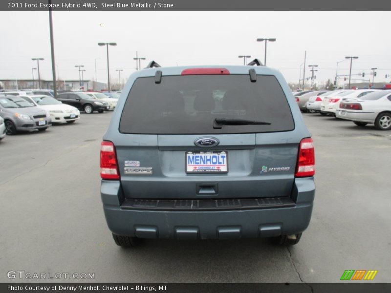 Steel Blue Metallic / Stone 2011 Ford Escape Hybrid 4WD