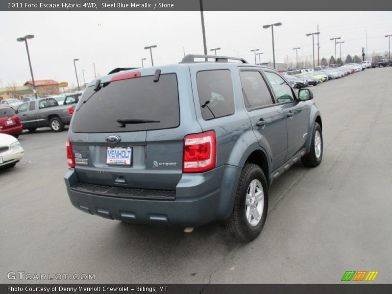 Steel Blue Metallic / Stone 2011 Ford Escape Hybrid 4WD