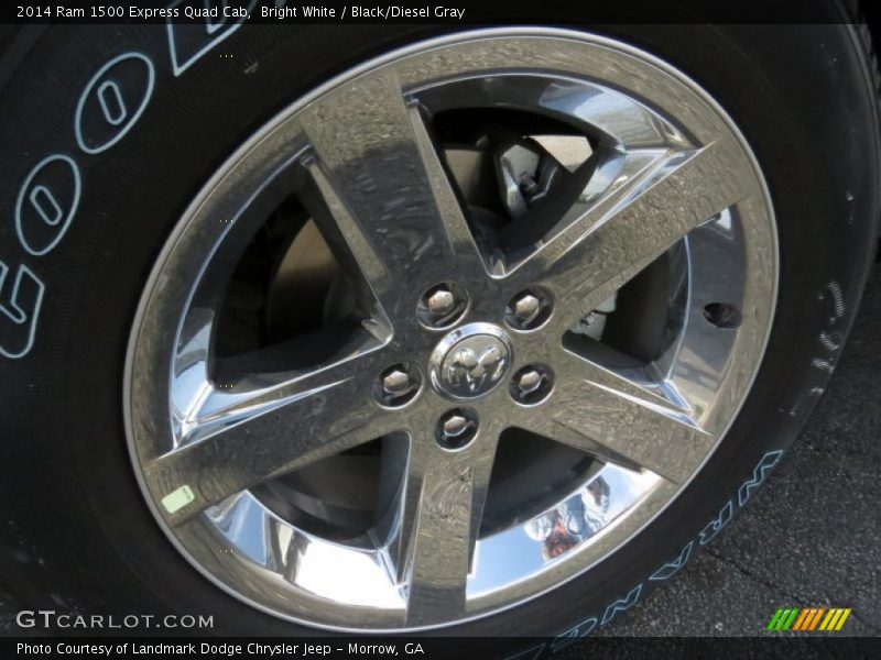 Bright White / Black/Diesel Gray 2014 Ram 1500 Express Quad Cab