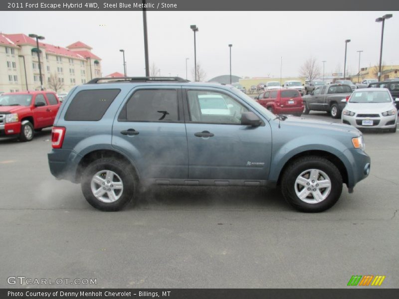 Steel Blue Metallic / Stone 2011 Ford Escape Hybrid 4WD