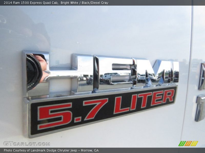 Bright White / Black/Diesel Gray 2014 Ram 1500 Express Quad Cab