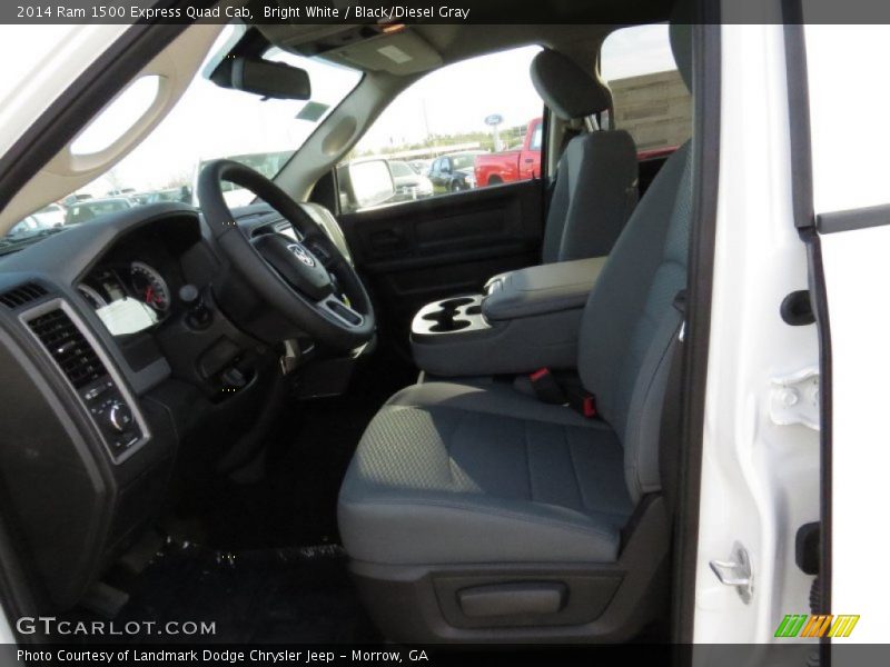 Bright White / Black/Diesel Gray 2014 Ram 1500 Express Quad Cab