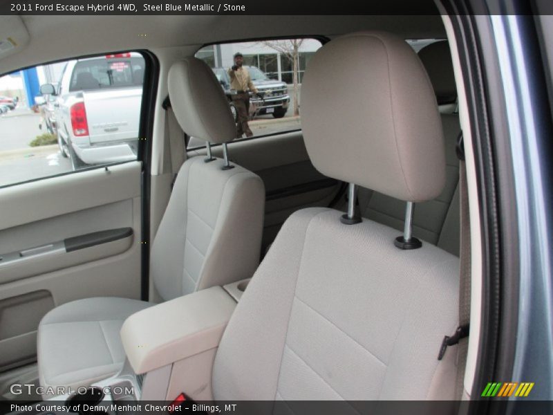Steel Blue Metallic / Stone 2011 Ford Escape Hybrid 4WD