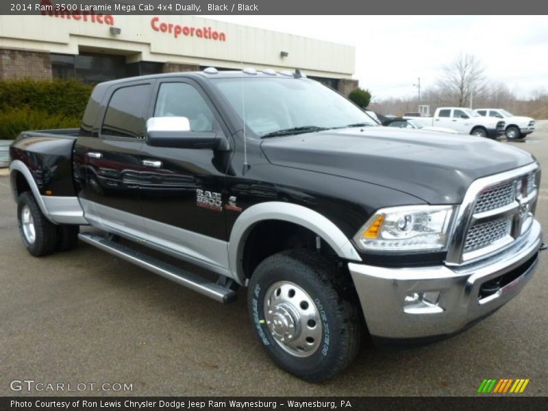 Black / Black 2014 Ram 3500 Laramie Mega Cab 4x4 Dually