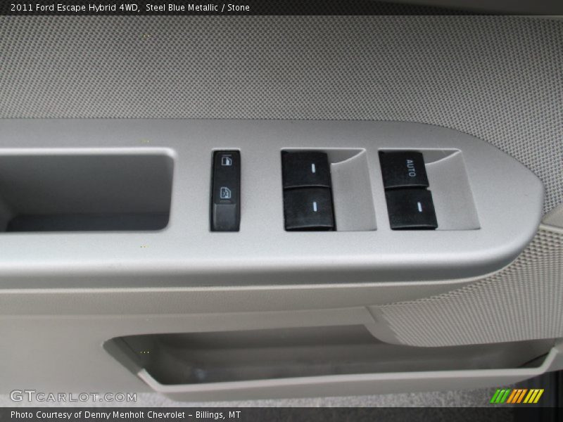 Steel Blue Metallic / Stone 2011 Ford Escape Hybrid 4WD