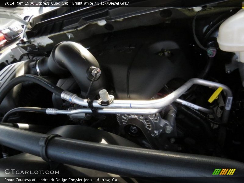 Bright White / Black/Diesel Gray 2014 Ram 1500 Express Quad Cab