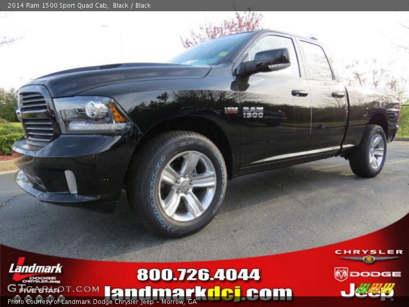 Black / Black 2014 Ram 1500 Sport Quad Cab