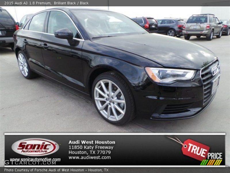 Brilliant Black / Black 2015 Audi A3 1.8 Premium