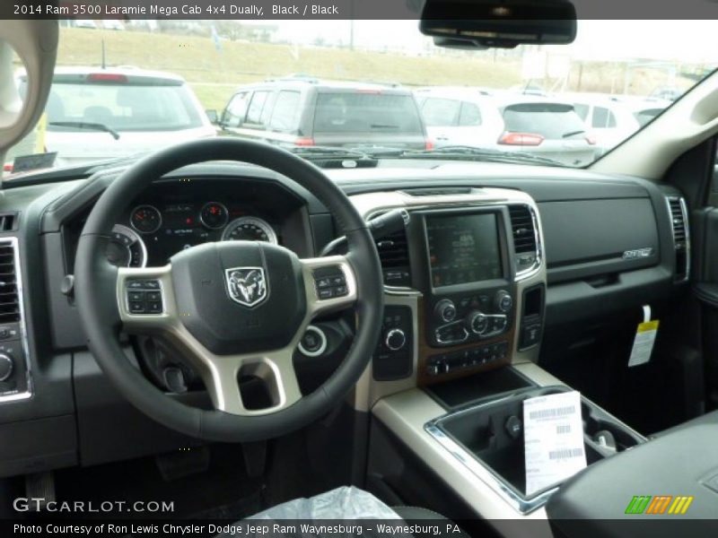 Dashboard of 2014 3500 Laramie Mega Cab 4x4 Dually