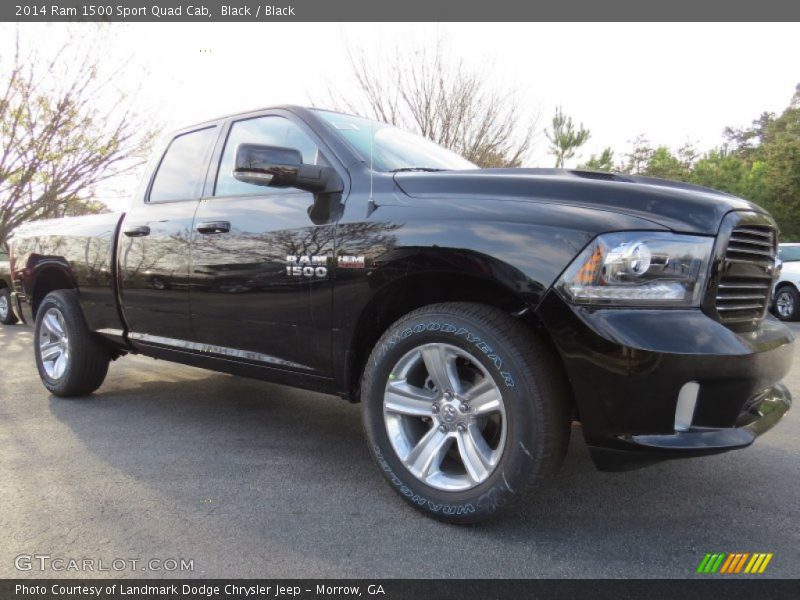 Black / Black 2014 Ram 1500 Sport Quad Cab
