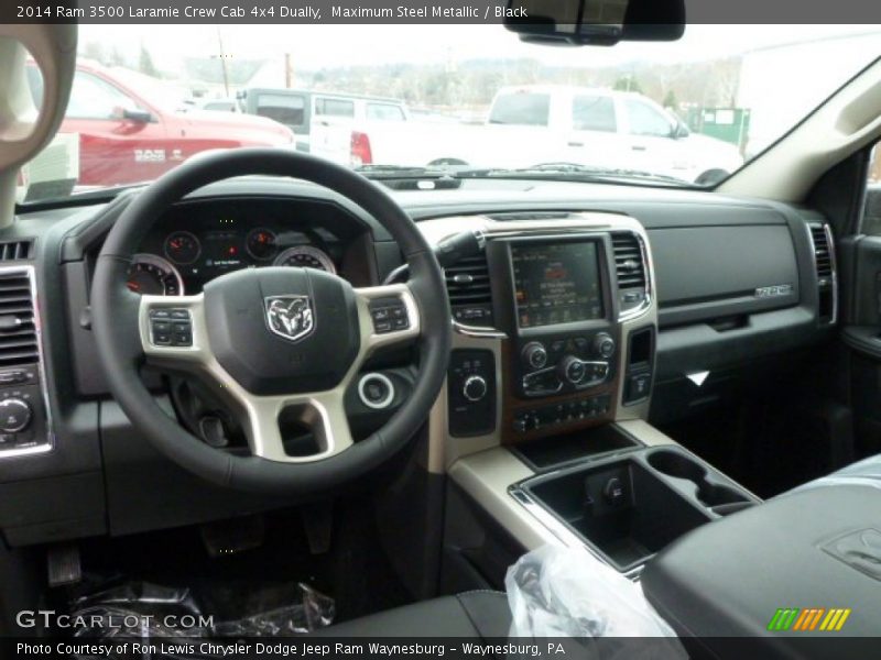 Dashboard of 2014 3500 Laramie Crew Cab 4x4 Dually