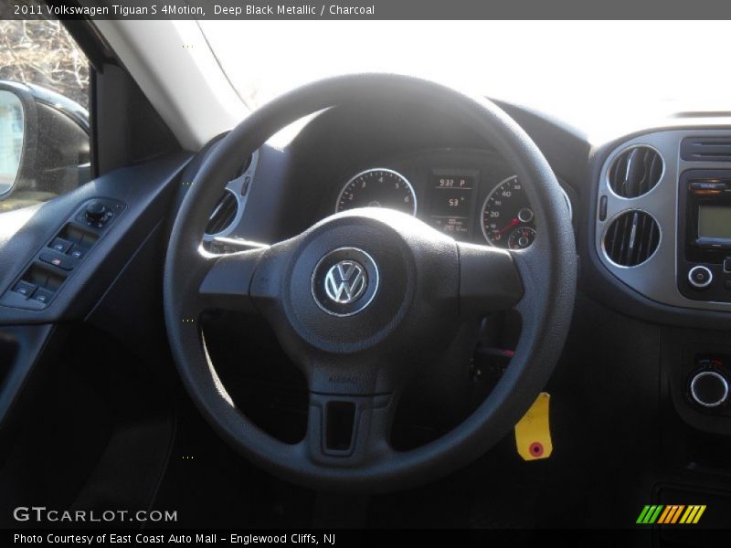 Deep Black Metallic / Charcoal 2011 Volkswagen Tiguan S 4Motion