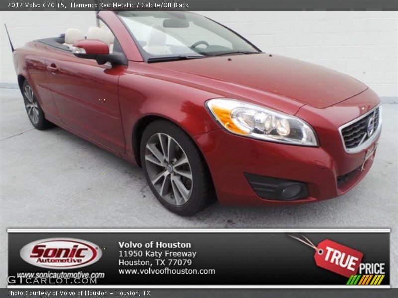 Flamenco Red Metallic / Calcite/Off Black 2012 Volvo C70 T5