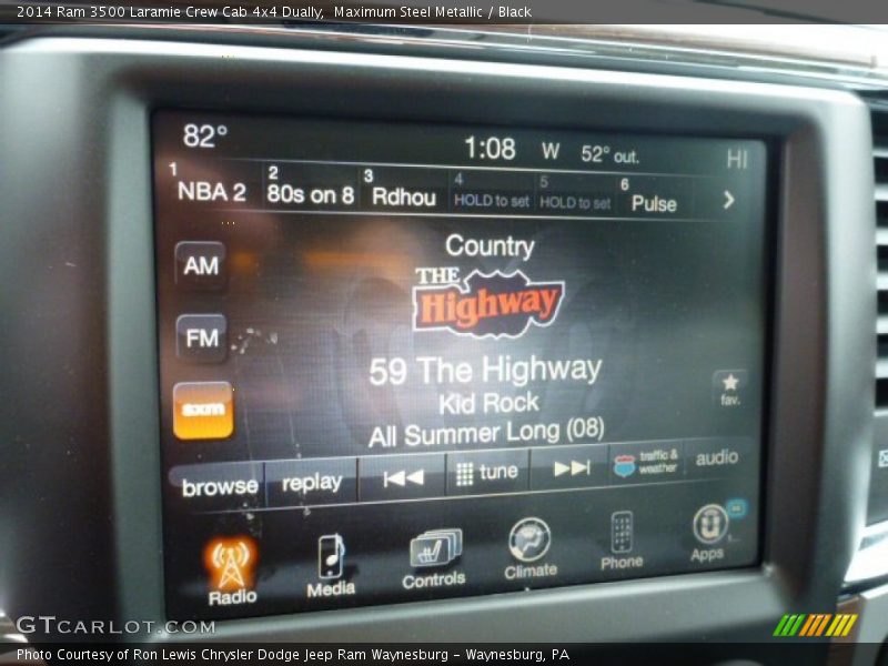 Maximum Steel Metallic / Black 2014 Ram 3500 Laramie Crew Cab 4x4 Dually