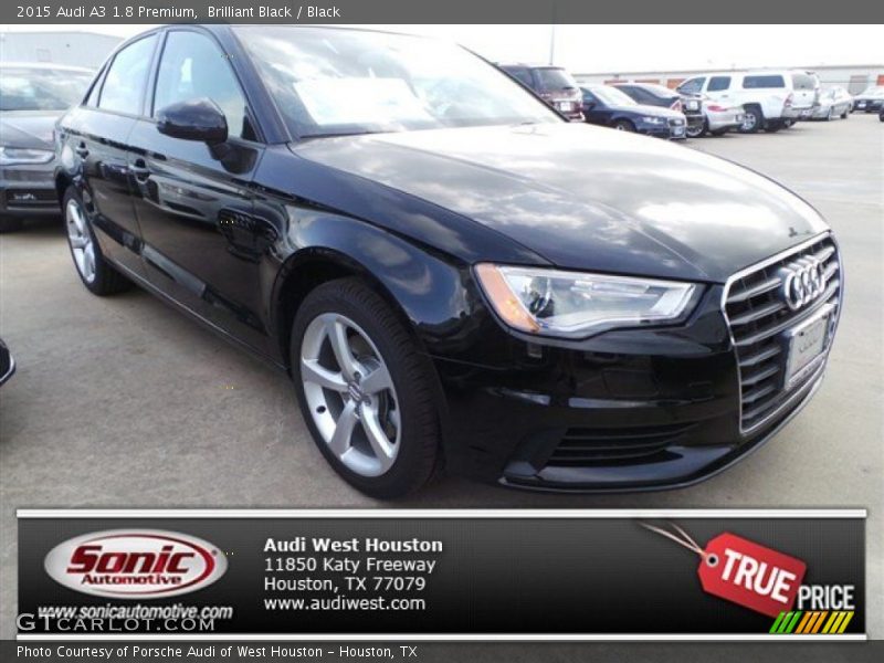 Brilliant Black / Black 2015 Audi A3 1.8 Premium