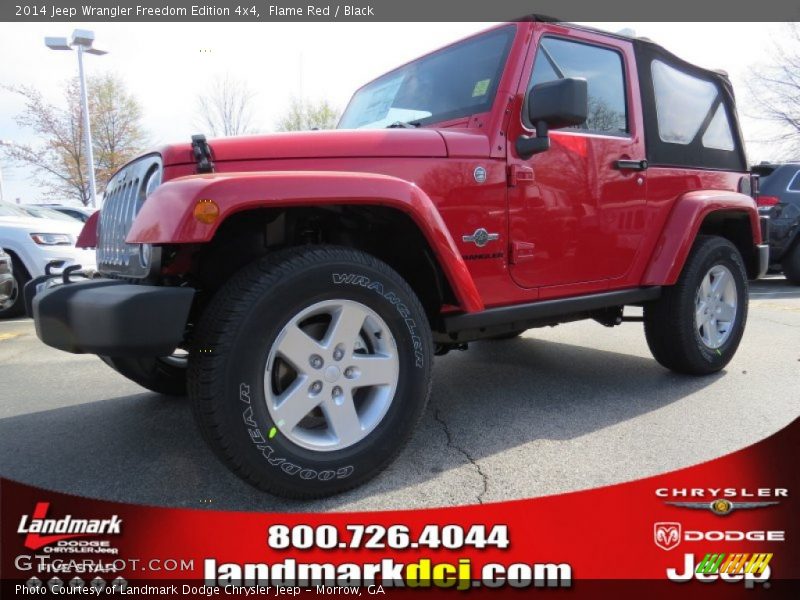 Flame Red / Black 2014 Jeep Wrangler Freedom Edition 4x4
