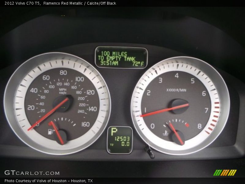 Flamenco Red Metallic / Calcite/Off Black 2012 Volvo C70 T5