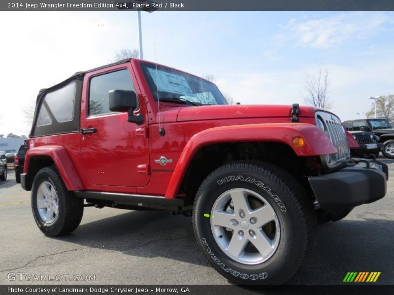 Flame Red / Black 2014 Jeep Wrangler Freedom Edition 4x4