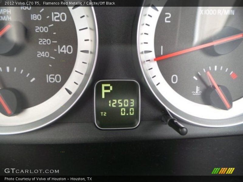 Flamenco Red Metallic / Calcite/Off Black 2012 Volvo C70 T5