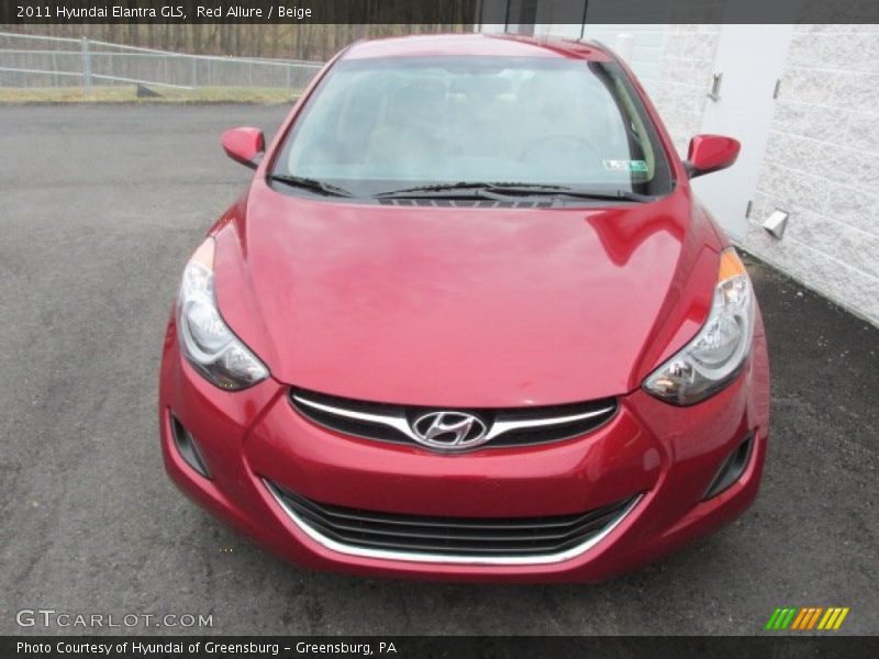Red Allure / Beige 2011 Hyundai Elantra GLS