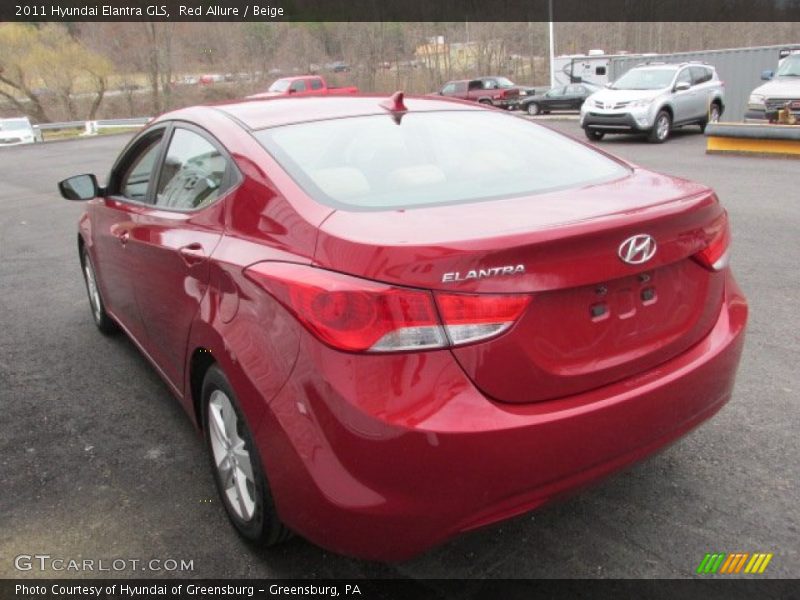 Red Allure / Beige 2011 Hyundai Elantra GLS