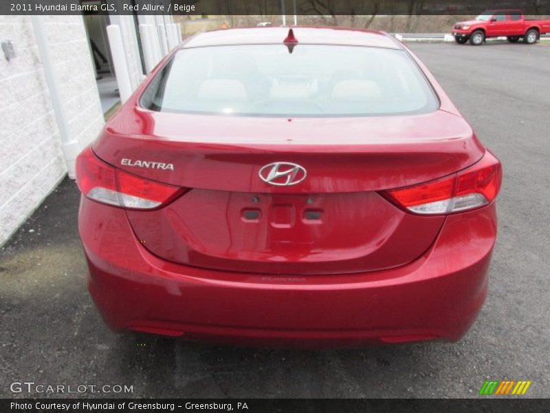 Red Allure / Beige 2011 Hyundai Elantra GLS